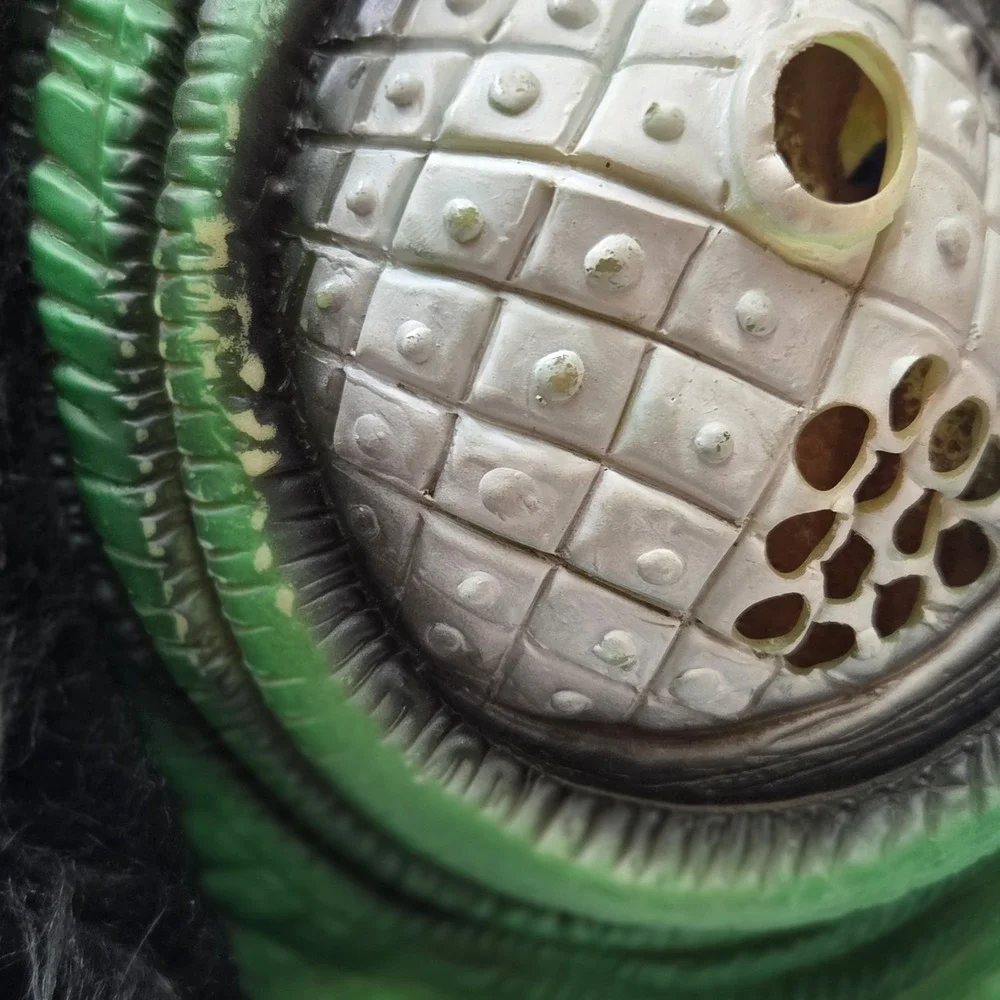 Vintage Fun World Fly Monster Mask Green Latex Bug Insect Halloween Item 9206...